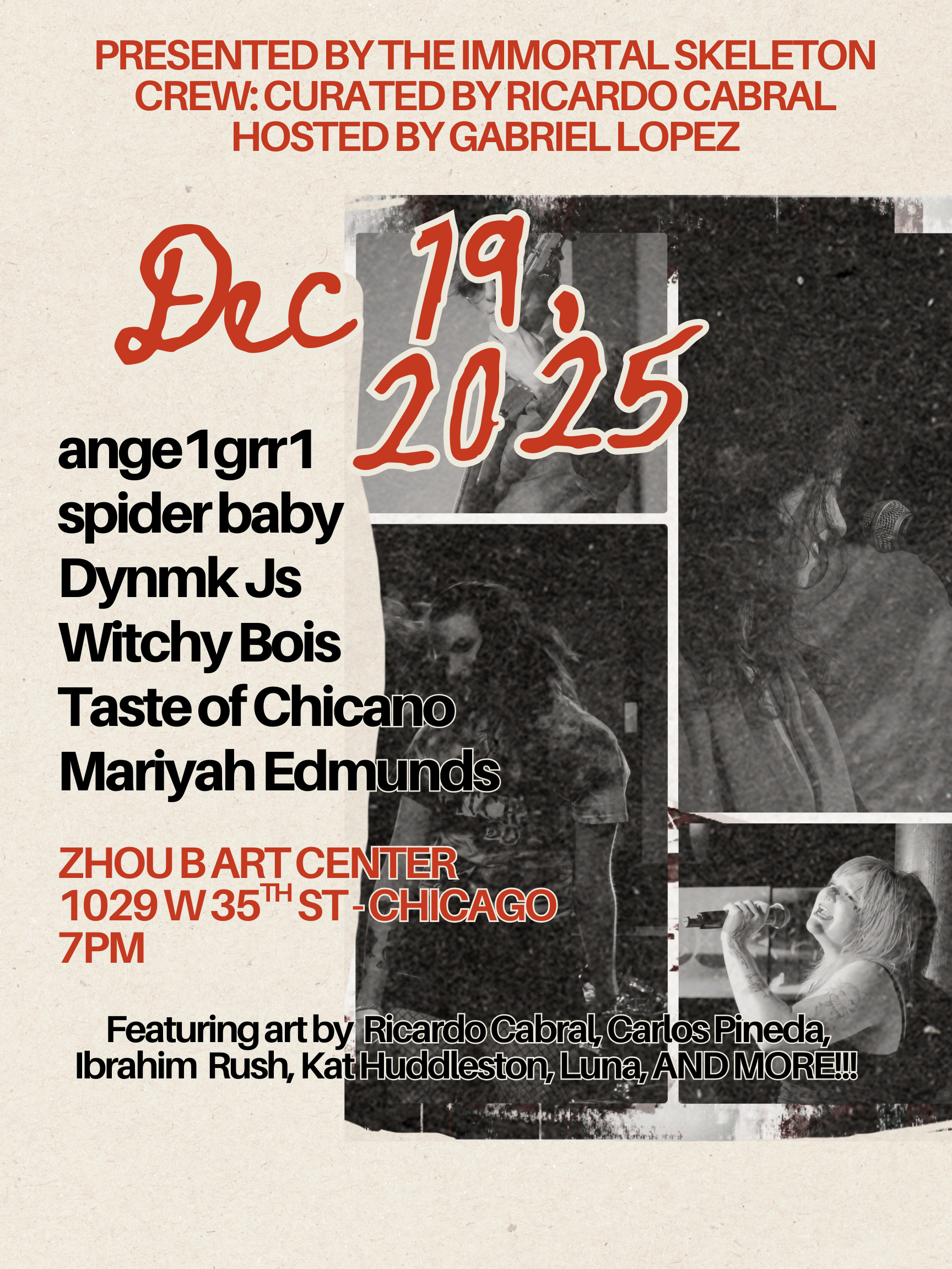 ZHOU B ART CENTER DECEMBER 19TH 2025